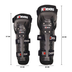 4Riders Lüx Diz ve Dirsek Koruma Seti (4lü takım) Siyah - 4Riders (1)