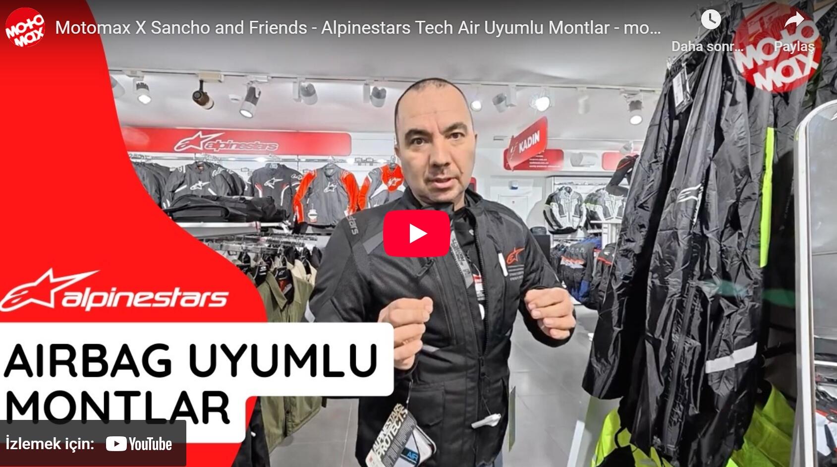 Motomax X Sancho and Friends - Alpinestars Tech Air Uyumlu Montlar - motomax.com.tr