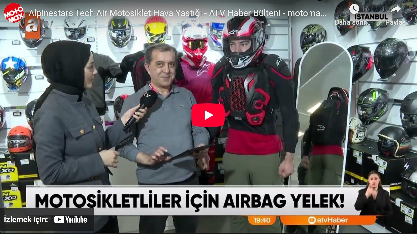 ATV Haber Bülteni - Alpinestars Tech Air Motosiklet Hava Yastığı