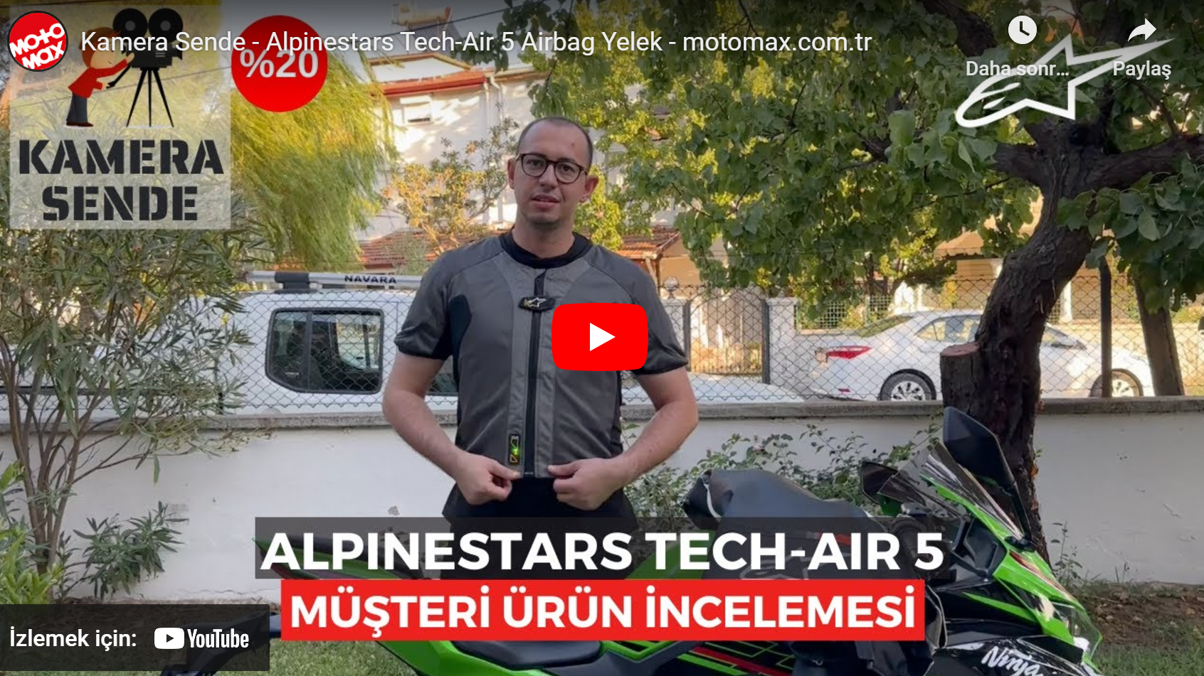 Kamera Sende - Alpinestars Tech-Air 5 Airbag Yelek