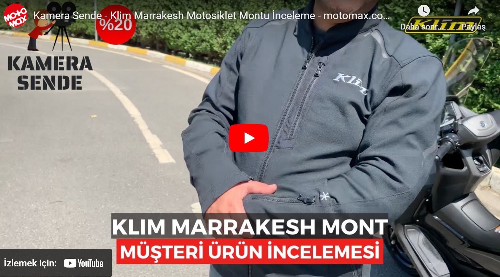 Kamera Sende - Klim Marrakesh Motosiklet Montu İnceleme