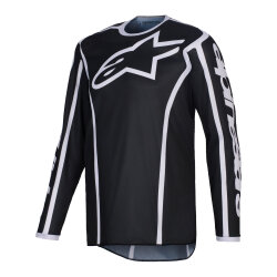 Alpinestars Fluid Apex Off-Road Genç Motosiklet Jerseyi Siyah / Gri - Alpinestars
