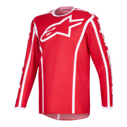 Alpinestars Fluid Apex Off-Road Motosiklet Jerseyi Kırmızı / Beyaz - Alpinestars