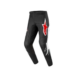 Alpinestars Fluid Lucent Kros Motosiklet Pantolonu Siyah / Beyaz / Kırmızı - Thumbnail
