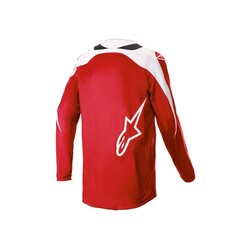 Alpinestars - Alpinestars Fluid Narin Kros Motosiklet Jerseyi Kırmızı / Beyaz (Thumbnail - )