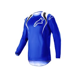 Alpinestars - Alpinestars Fluid Narin Kros Motosiklet Jerseyi Mavi / Beyaz (Thumbnail - )