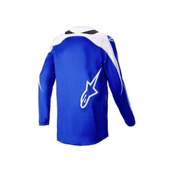 Alpinestars - Alpinestars Fluid Narin Kros Motosiklet Jerseyi Mavi / Beyaz (Thumbnail - )