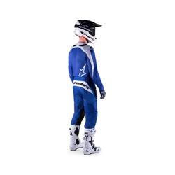 Alpinestars Fluid Narin Kros Motosiklet Jerseyi Mavi / Beyaz - Thumbnail
