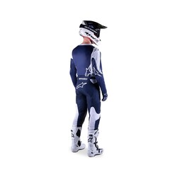 Alpinestars Racer Hoen Kros Motosiklet Jerseyi Mavi / Beyaz - Thumbnail