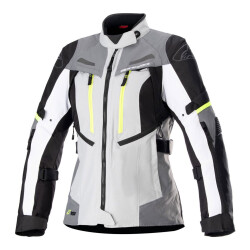 Alpinestars Stella Bogota Pro Drystar Korumalı Kadın Motosiklet Montu Gri / Sarı - Alpinestars