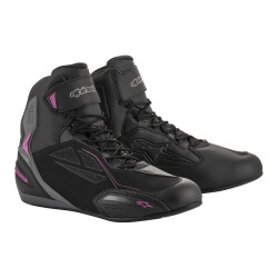 GARAJJ Alpinestars Stella Faster-3 DS Korumalı Kadın Motosiklet Botu Siyah / Gri / Fuşya - 1