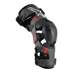 Alpinestars Supertech RK-10 Plasma Diz Koruma (Knee Brace) Siyah / Kırmızı - Alpinestars