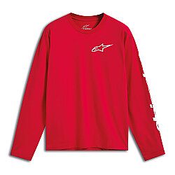Alpinestars Trackside CSF Uzun Kollu Tişört Kırmızı / Beyaz 