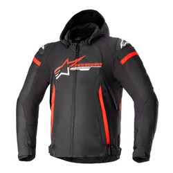Alpinestars - Alpinestars Zaca Korumalı Motosiklet Montu Siyah / Kırmızı (Thumbnail - )