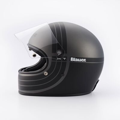 Blauer 80S Kapalı Motosiklet Kaskı Siyah