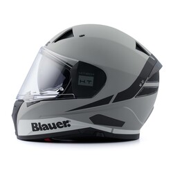Blauer HT - Blauer Naca Korumalı Motosiklet Kaskı Mat Gri (Thumbnail - )