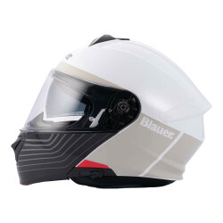 GARAJJ Blauer Noah Çene Açılabilir Motosiklet Kaskı Beyaz - Blauer HT (1)