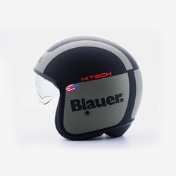 Blauer HT - Blauer Pilot Açık Motosiklet Kaskı Siyah / Yeşil (Thumbnail - )