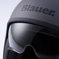 Blauer HT - Blauer Pilot Açık Motosiklet Kaskı Titanyum (Thumbnail - )