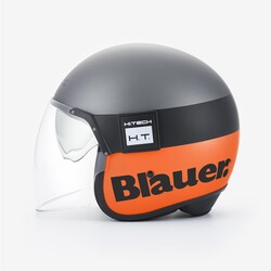 Blauer HT - Blauer Pod Açık Motosiklet Kaskı Titanyum / Oranj (Thumbnail - )