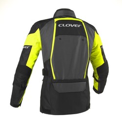Clover - Clover Dakar-2 WP Korumalı Motosiklet Montu Siyah / Sarı (Thumbnail - )
