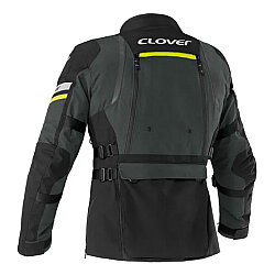 Clover GTS-5 Korumalı Motosiklet Montu Füme / Sarı - Clover (1)