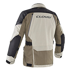 Clover Outland-3 WP Korumalı Motosiklet Montu Bej / Siyah - Clover (1)