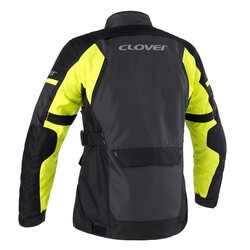 Clover Scout-4 WP Korumalı Kadın Motosiklet Montu Gri / Sarı / Siyah - Thumbnail