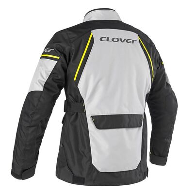 Clover Storm-4 WP Korumalı Motosiklet Montu Gri / Sarı / Siyah