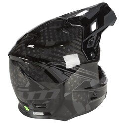Klim F3 Carbon Pro Cross Motosiklet Kaskı Siyah / Siyah - Thumbnail