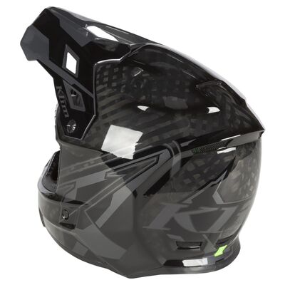 Klim F3 Carbon Pro Cross Motosiklet Kaskı Siyah / Siyah