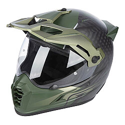 Klim Krios Pro Carbon Echo Adv Rally Motosiklet Kaskı Siyah / Yeşil - Klim