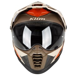 Klim - Klim Krios Pro Karbon Adv Charger Motosiklet Kaskı Kahverengi / Bej (Thumbnail - )