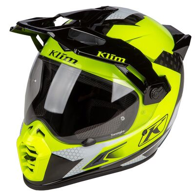 Klim Krios Pro Karbon Adv Charger Motosiklet Kaskı Siyah / Sarı
