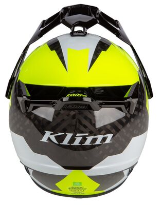 Klim Krios Pro Karbon Adv Charger Motosiklet Kaskı Siyah / Sarı