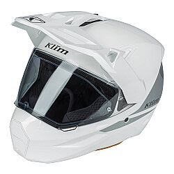 Klim X1 Alpha Carbon Concept Korumalı ADV Motosiklet Kaskı Beyaz / Sarı - Klim