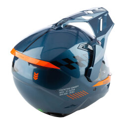 Klim X1 Alpha Carbon Concept Korumalı ADV Motosiklet Kaskı Mavi/Oranj - Klim (1)
