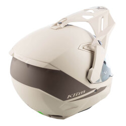 Klim X1 Alpha Carbon Korumalı ADV Motosiklet Kaskı Krem / Kahverengi - Klim (1)