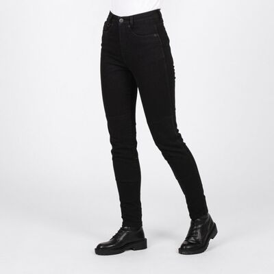 Knox Calder Korumalı Kadın Motosiklet Pantolonu (Kısa Bacak) Siyah