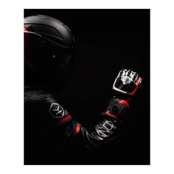 Knox - Knox Handroid (MK5) Korumalı Deri Motosiklet Eldiveni Siyah / Kırmızı (Thumbnail - )