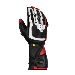 Knox Handroid MK5 Korumalı Deri Motosiklet Eldiveni Siyah / Kırmızı - Knox