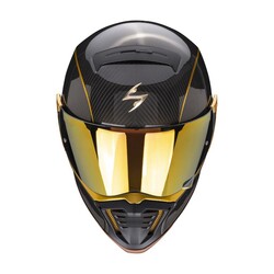 Scorpion EXO HX1 Karbon SE Retro Motosiklet Kaskı Siyah / Altın - Thumbnail