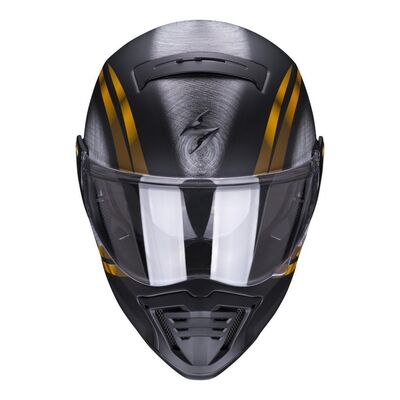 Scorpion EXO HX1 Ohno Retro Motosiklet Kaskı Mat Siyah / Altın