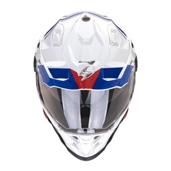 Scorpion ADF-9000 Air Desert Kapalı Motosiklet Kaskı Beyaz / Mavi / Kırmızı - Thumbnail