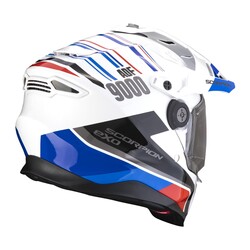 Scorpion ADF-9000 Air Desert Kapalı Motosiklet Kaskı Beyaz / Mavi / Kırmızı - Thumbnail