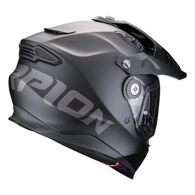 Casco Scorpion ADF-9000 Air Nero Perla Opaco XL - ECE R22.06, Schermo Smoke, AirFit, Kwikfit, Per Strada E Fuoristrada