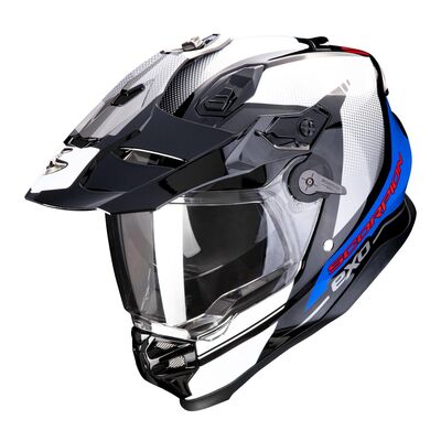 Scorpion ADF-9000 Air Trail Kapalı Motosiklet Kaskı Siyah / Mavi / Beyaz