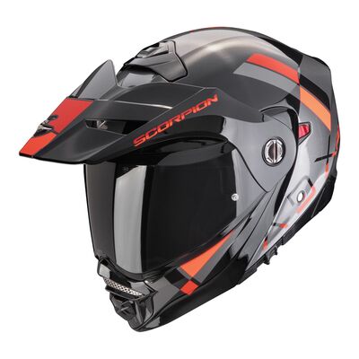 Scorpion ADX-2 Galane Adv Motosiklet Kaskı Gri / Siyah / Kırmızı