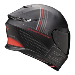Scorpion Apex EXO-GT SP Carbon Matrix Air Techlane Kapalı Motosiklet Kaskı Mat Siyah / Gri / Kırmızı - Scorpion (1)