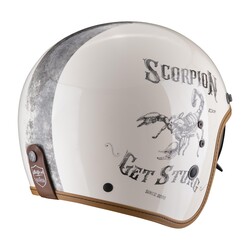 Scorpion - Scorpion Belfast Evo Pique Açık Motosiklet Kaskı Krem / Siyah (Thumbnail - )